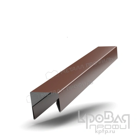 Планка П-образная 23х22х2000 NormanMP (ПЭ-01-8017-0.5) фото 1