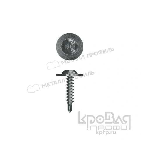 Саморез 4,2х25 оцинк острый с прессшайбой фото 1