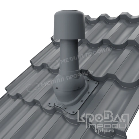 Выход вентиляции изолированный MAXI 125/160 Трамонтана (серый) фото 2