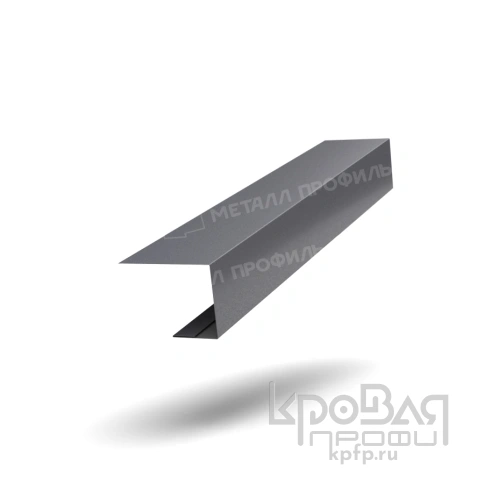Планка завершающая FASTCLICK 50х38х3000 (VALORI-20-Grey-0.5) фото 1