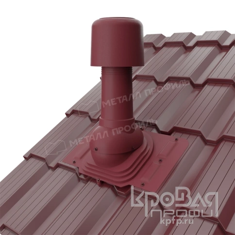 Выход вентиляции изолированный MAXI TURBO 125/160 универсальный (красный) фото 2