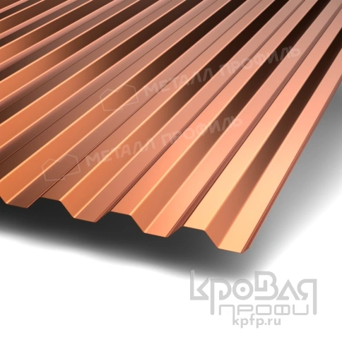 Профилированный лист С-21х1000-B (AGNETA_Д-20-Copper-0,5) фото 1