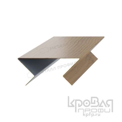 Планка угла наружного сборная нижняя Woodstock 70х28х3000 (ECOSTEEL-01-Сосна-0.5) фото 1