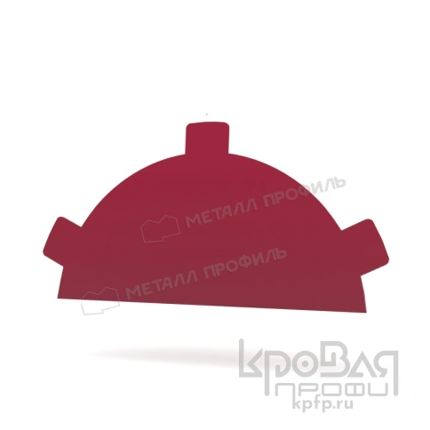 Заглушка конька круглого простая NormanMP (ПЭ-01-3005-0.5) фото 1