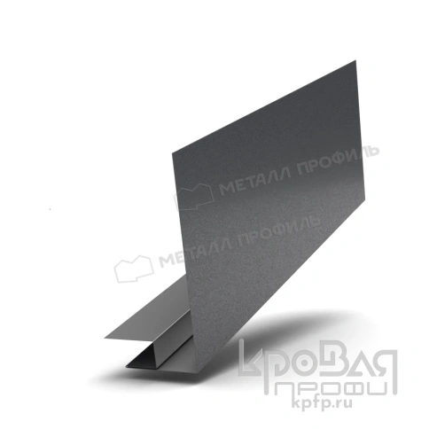 Планка карнизного свеса сложная 250х50х3000 (VikingMP E-20-7024-0.5) фото 1