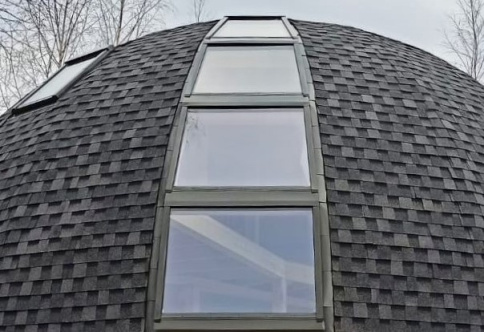 Трапециевидное окно для купола глухое 2,15м2 фото 1