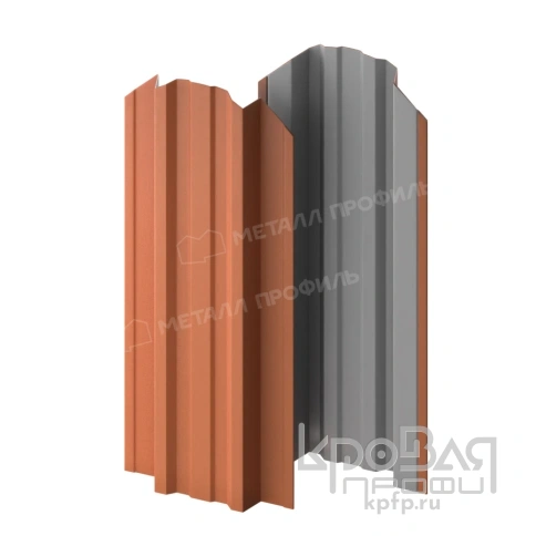 Штакетник металлический МП TRAPEZE-O 16,5х118 (VikingMP E-20-8004-0.5) фото 2