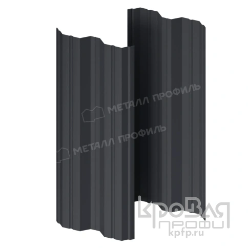 Штакетник металлический МП М-111-Т (ПЭ-01-7024\Color-0.4) фото 1