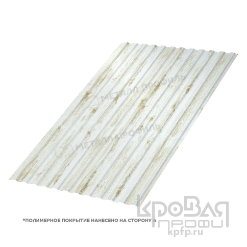 Профилированный лист МП-10х1100-B (ECOSTEEL_MA-01-Беленый Дуб-0,5) фото 1
