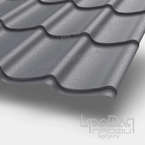 Металлочерепица МП Ламонтерра-XL (VALORI-20-Grey-0.5) фото 1