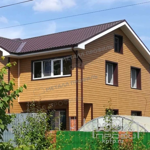 Сайдинг Lбрус-XL-14х335 (ECOSTEEL_MA-01-Сосна-0.5) фото 3