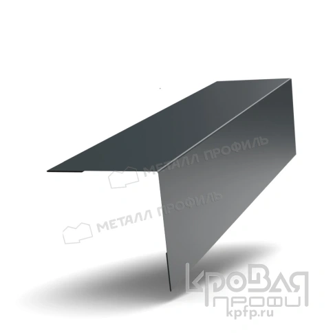 Планка угла наружного 115х115х2000 NormanMP (ПЭ-01-7016-0.5) фото 1