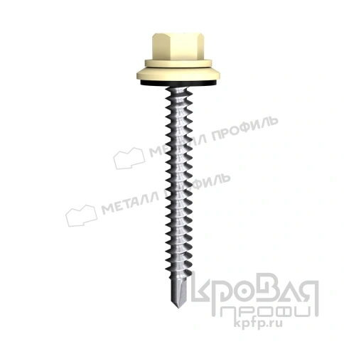 Саморез 4,8х70 ROOFRetail RAL1014 (слоновая кость) фото 1