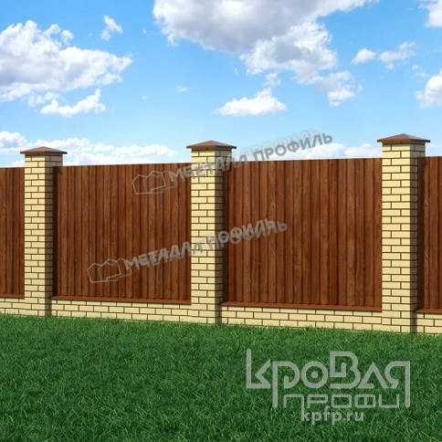 Профилированный лист МП-20х1100-A (ECOSTEEL-01-МореныйДуб-0,5) фото 3