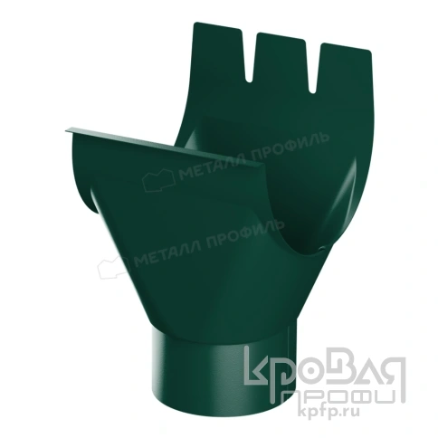 Воронка выпускная МЕТАЛЛ ПРОФИЛЬ Foramina PUR D150/100 Ral 6005 фото 1