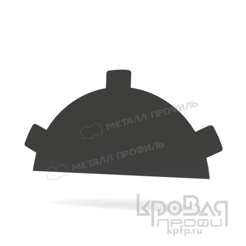 Заглушка конька круглого простая (PURETAN-20-RR23-0.5) фото 1