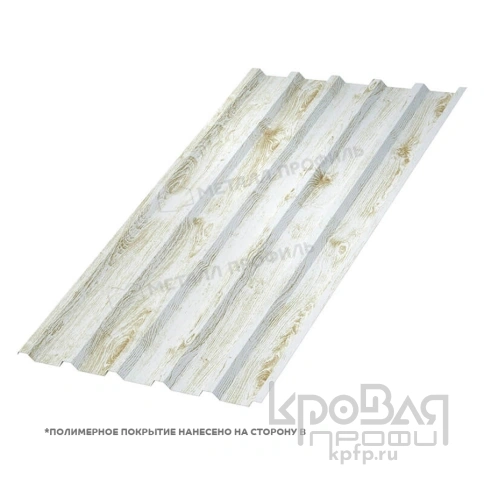 Профилированный лист МП-35х1035-B (ECOSTEEL_MA-01-Беленый Дуб-0,5) фото 1
