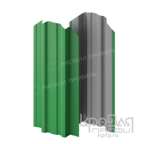 Штакетник металлический МП TRAPEZE-O 16,5х118 NormanMP (ПЭ-01-6002-0.5) фото 2