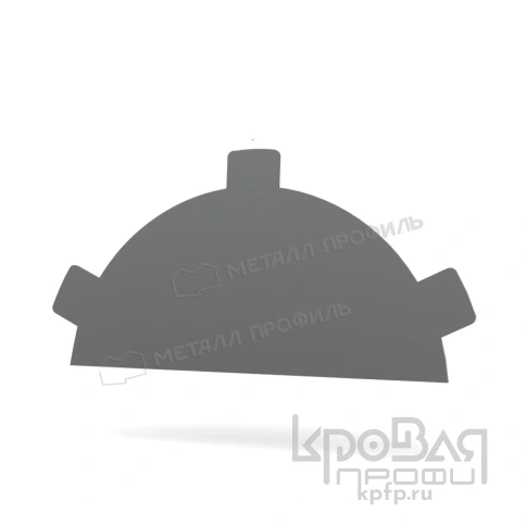 Заглушка конька круглого простая NormanMP (ПЭ-01-7004-0.5) фото 1