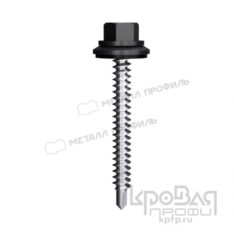 Саморез 4,8х70 ROOFRetail RAL9005 (черный) фото 1