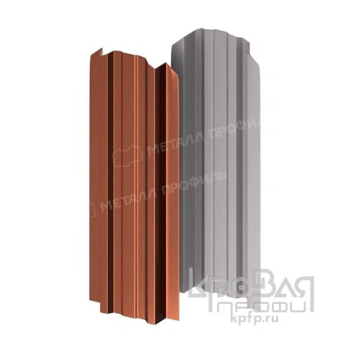 Штакетник металлический МП LАNE-O 16,5х99 (PURMAN-20-Argillite-0.5) фото 2