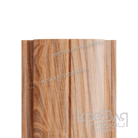 Штакетник металлический МП ELLIPSE-T 19х126 (ECOSTEEL_T-01-Кедр-0.5) фото 1