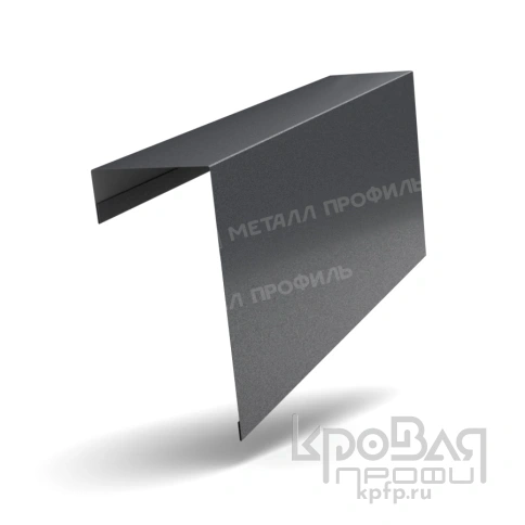 Планка торцевая фасадная FASTCLICK 139х65х3000 (PureTech_Mat-20-7024-0.5) фото 1