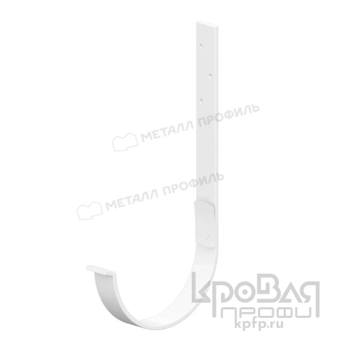 Держатель желоба МЕТАЛЛ ПРОФИЛЬ GRANDSYSTEM D125х280 Ral 9010 фото 2