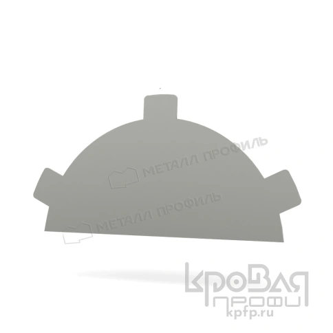 Заглушка конька круглого простая (PURMAN-20-9010-0.5) фото 1