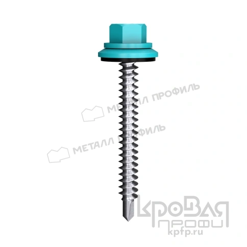 Саморез 4,8х70 ROOFRetail RAL5021 (синяя вода) фото 1