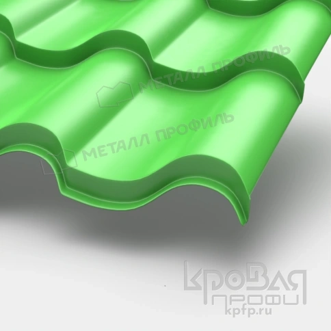 Металлочерепица МП Монтерроса-XL NormanMP (ПЭ-01-6018-0.5) фото 1