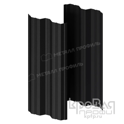 Штакетник металлический МП М-111-Т (ПЭМАД-01-9005\9005-0.4) фото 1