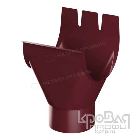 Воронка выпускная МЕТАЛЛ ПРОФИЛЬ Foramina PUR D150/100 Ral 3005 фото 1