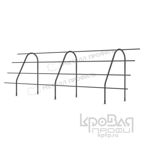Ограждение кровельное ОК-h1200х3000 мм (7024) фото 1