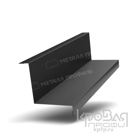 Планка угла внутреннего FASTCLICK 75х75х3000 (VikingMP-01-9005-0.45) фото 1