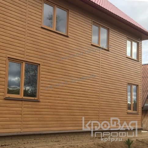 Сайдинг МЕТАЛЛ ПРОФИЛЬ Lбрус-15х240 (ECOSTEEL-01-Сосна-0.5) фото 4