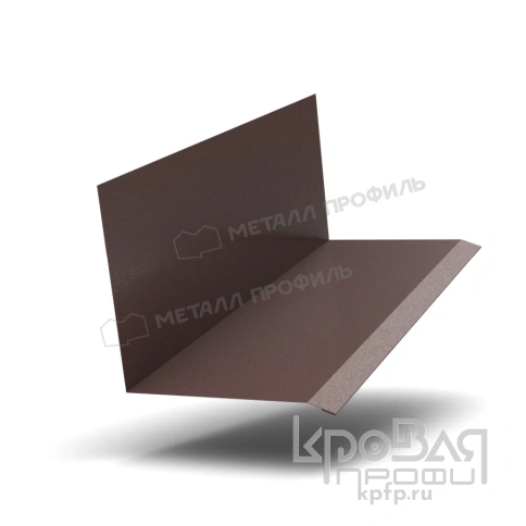 Планка примыкания верхняя к стене FASTCLICK 150х135х2000 (VikingMP E-20-8019-0.5) фото 1