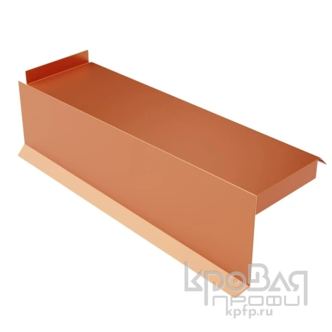 Планка сегментная торцевая левая 350 мм (AGNETA-20-Copper\Copper-0.5) фото 1