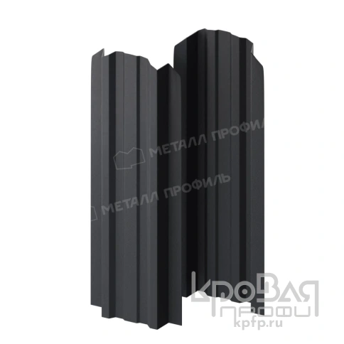 Штакетник металлический МП LАNE-O 16,5х99 (ПЭМАД-01-7024\7024-0.4) фото 2