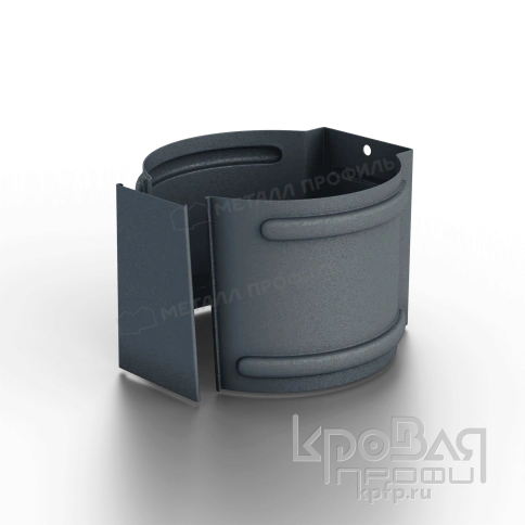 Держатель трубы D100 (на кирпич) Foramina Freeze (FRZ_D-01-Grey\Grey-0.6) фото 1
