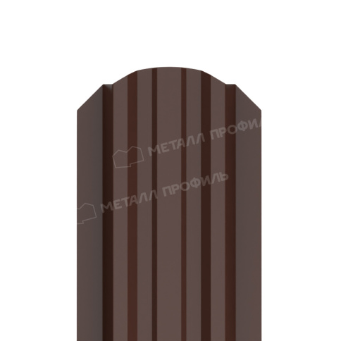 Штакетник металлический МП LАNE-O 16,5х99 (PURETAN-20-8017-0.5) фото 1