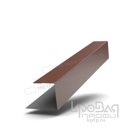 Планка J-профиль Woodstock 25х30х2000 NormanMP (ПЭ-01-8017-0.5) фото 1