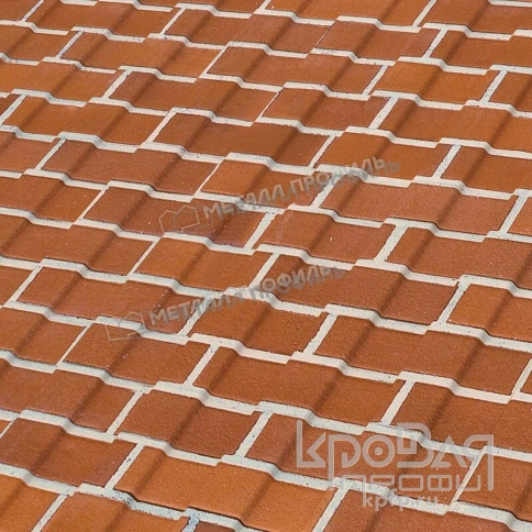 Профилированный лист С-8х1150-A (ECOSTEEL-01-Кирпич-0,5) фото 2
