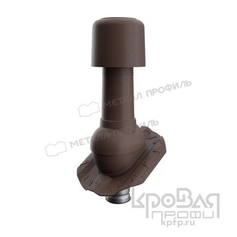 Выход вентиляции изолированный MAXI TURBO 125/160 МП-20 (коричневый) фото 1