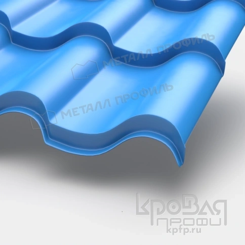 Металлочерепица МП Монтерроса-XL NormanMP (ПЭ-01-5015-0.5) фото 1