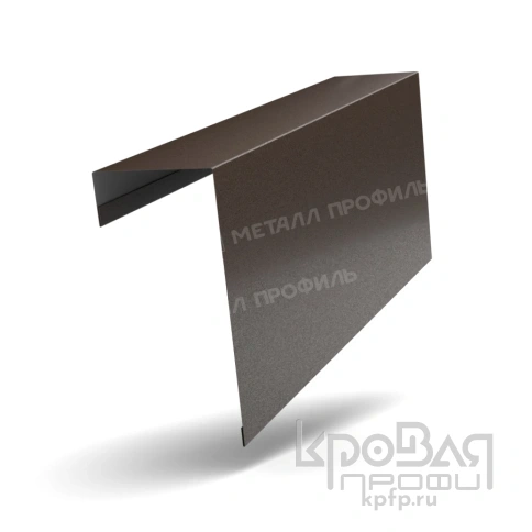 Планка торцевая фасадная FASTCLICK 139х65х3000 (VALORI-20-DarkBrown-0.5) фото 1