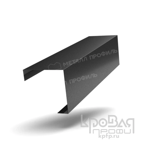 Планка угла наружного FASTCLICK 75х75х3000 (VikingMP-01-9005-0.45) фото 1