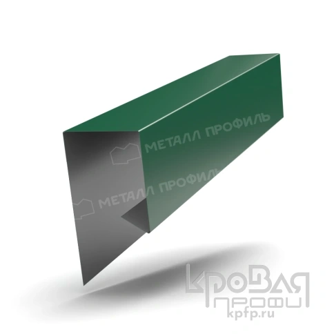 Планка завершающая сложная 30х25х3000 NormanMP (ПЭ-01-6005-0.5) фото 1