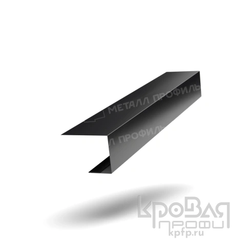 Планка завершающая FASTCLICK 50х38х3000 (PURMAN-20-9005-0.5) фото 1