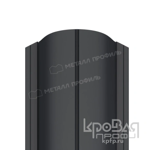 Штакетник металлический МП ELLIPSE-O 19х126 (ПЭ-01-7024-0.4) фото 1